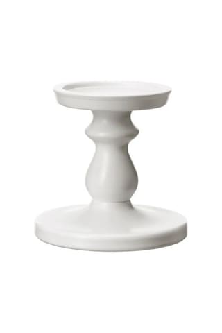 Sumuhome Ersatta Dekoratif Şamdan Beyaz 13 Cm Beyaz