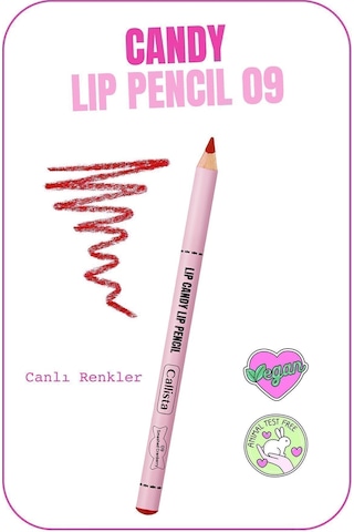 Callista Lip Candy Lip Pencil Dudak Kalemi 09 Smashed Cranberry - Kırmızı