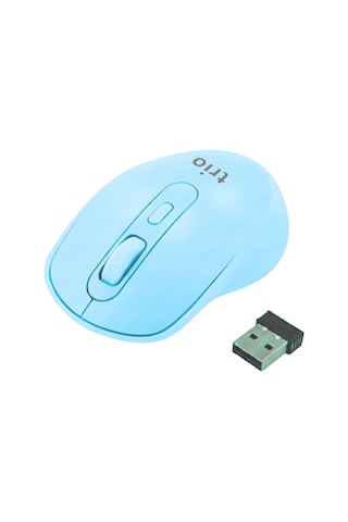 Trio 1600 Dpı 2.4ghz Nano Alıcılı Ergonomik Kablosuz Mouse Wireless Optik Fare 2410