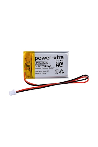 Power-xtra Px502030 - 3.7v 250 Mah Li-polymer Pil - Devreli-soketli-10cm