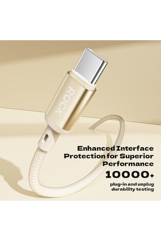 R18 100w Type-c To Type-c 5a Pd 1m Şarj Ve Data Kablosu Gold