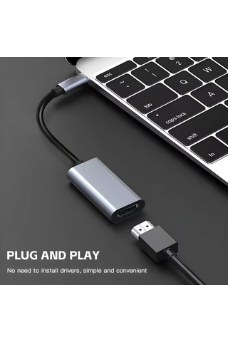 Hc-03 Type-c To 4k Full Hd Hdmı Çevirici Hub Adaptör