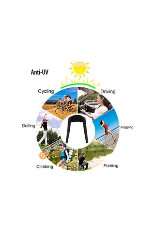 Padalink Golf Ve Bisiklet İçin Güneşten Koruyucu Tek Parça Omuzlu Kolenik - Nane Yeşili, Siyah, Ten Rengi 3 Adet