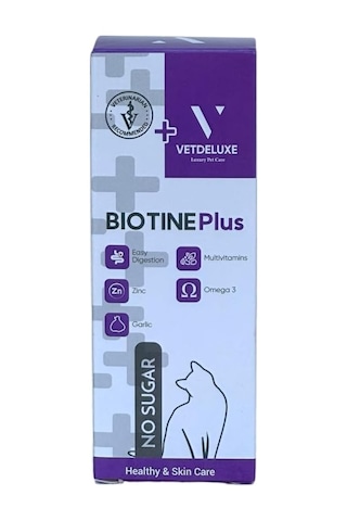 Biotine Çinko Katkılı Likit Kedi Tüy Dökülmesi Engelleyici Deri Ve Tüy Sağlığı Damlası 100 Ml