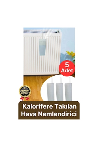 Kuru Ortam Önleyici Su Buharlaştırıcı Petek Üstü Kalorifere Takılan Hava Nemlendirici Suluk 5 Adet Diğer