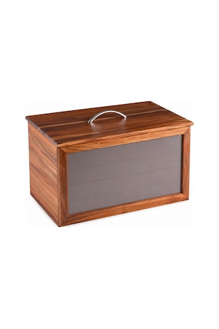 Akasya Ekmek Dolabı 37x22x24 Kahverengi