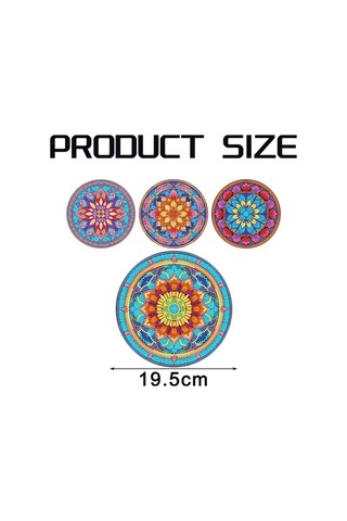 Flybuy Adet Dıy Elmas Sanat Boyama Masa Örtüsü, Masa Dekoru, 19,5x19,5 Cm, 5d Dıy Set Diğer