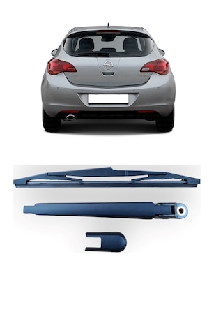 Opel Astra J 2009-2017 Uyumlu Arka Cam Silecek Kolu Ve Süpürgesi Kapak Takım 1273094 13256920