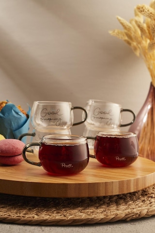 Cozy Morning 6 Lı 150ml Cam Kupa