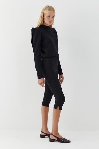 Bermuda Tayt Siyah Siyah