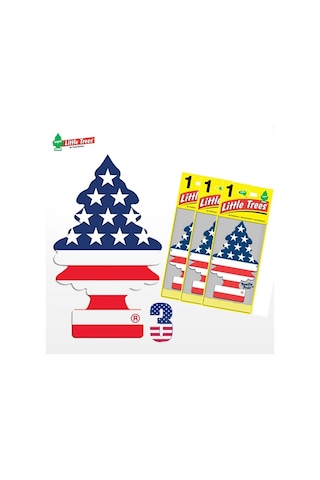 Oto Koku Little Trees Amerikan Bayrağı Koku Vanilla Pride 3 Adet