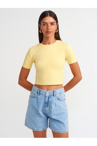 Dilvin Denim Şort 101a71679 Mavi