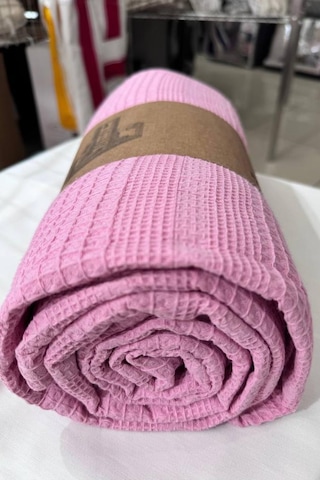 Çeyiz Diyarı Çift Kişilik Yazlık Pamuklu Tek Pike Pembe Pembe