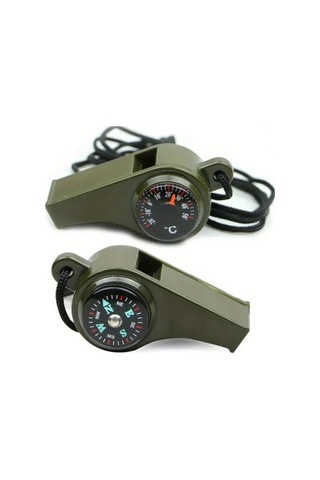 Pusulalı Çok Fonksiyonlu Acil Durum Düdüğü