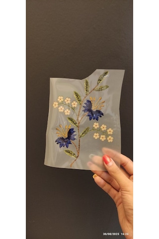 17x12 Cm Ütü İle Yapışan Sarmaşık Transfer Baskı Arma