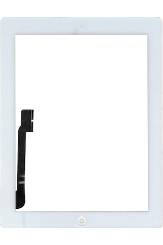 Apple Uyumlu iPad 4 A1458 Butonlu Dokunmatik Beyaz