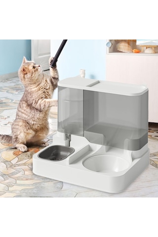 Suntek 2& 39 Si 1 Arada Evcil Hayvan Besleyici Pürüzsüz Gri