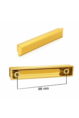 Lüks Monte 96 Mm Mobilya Çekmece Dolap Yatak Odası Şifonyer Genç Ve Çocuk Odası Kulpu Gold