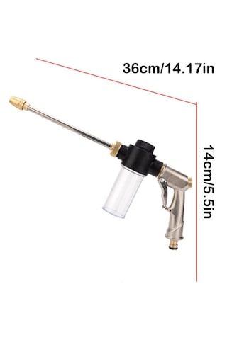 Venaliastore Köpük Su Tabancası Araba Yıkama Bahçe Sulama