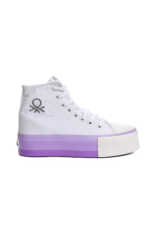 United Colors Of Benetton Beyaz-lila Kadın Spor Ayakkabı Bn-30944 G Beyaz-lila Beyaz - Lila