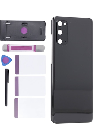 Konesam Galaxy S20 İçin Cam Arka Kapak Tamiri Seti: Ön Yüklü Kamera Lens Ve Bant + Dokunmatik Kalem + Telefon Tutucu + Tamir Aletleri