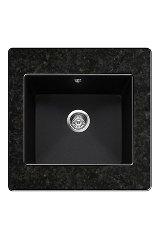 Bloom Platin 400 Granit Eviye Siyah 40 x 40 CM