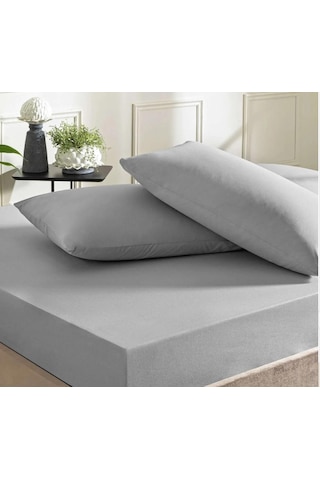 Gercella 150x240 Tek Kişilik Çarşaf Gri