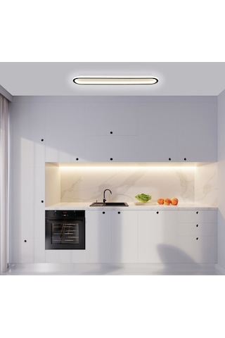 Samsung Ledli Tavan Tipi Plafonier Led Avize 100x16cm Siyah - Sarı