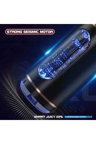 Pembe Tilki Titreşimli Ve Sesli Mastürbatör Siyah