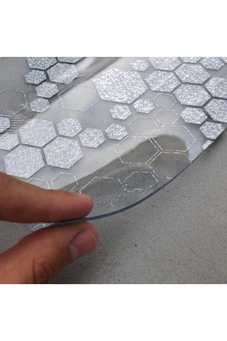 Pvc Şeffaf 012 Desenli 1,2 Mm Kalın Masa Örtüsü