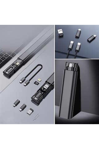 Cep Tipi 60w Bas Aç Type-c, İphone Şarj, Micro Usb Hızlı Şarj Data Kablo Seti