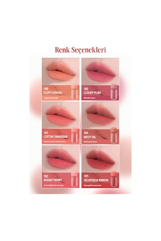 Clio Blur Efekti Veren Kadife Bitişli Dolgunlaştırıcı Tint Clıo Volumate Blur Tint 105 Velvetique Ribbon