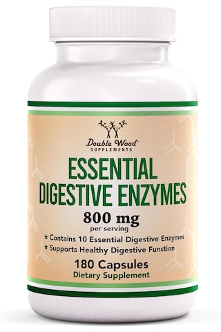 Double Wood Digestive Enzymes Bromelain Lactase 180 Caps