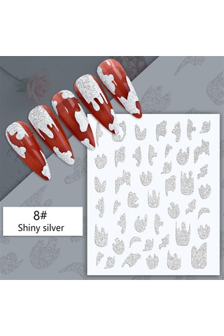 3d Reflektif Efekt Nail Art Sticker Model - 13 55881- 13