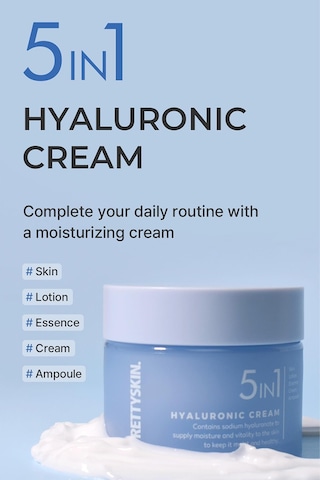 Prettyskin 5in1 Hyaluronic Nemlendirici Yüz Kremi 50ml
