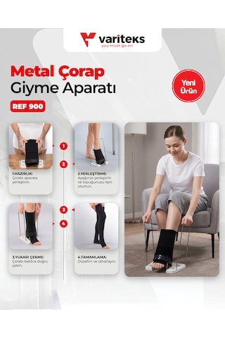 Variteks 900 Metal Çorap Giyme Aparatı