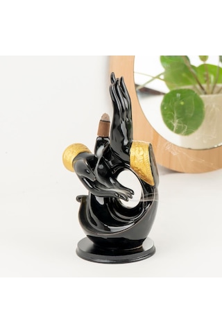 Zen Dua Eden El Tema Geri Akışlı Şelale Tütsülük