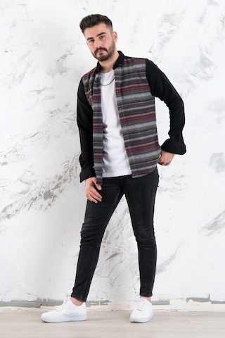 Advante Slimfit Parça Desenli Erkek Oduncu Gömlek (509437476)