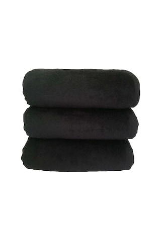 3 Lü Paket Boya Tutmayan Mikrofiber El Yüz Spor Kuaför Havlusu 50x90 Cm Turkuaz