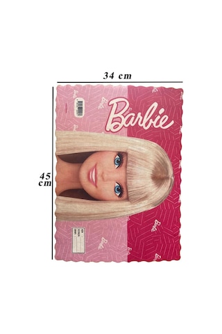 Beslenme Bezi Yıkanabilir 34x45 Cm Barbie 1 Adet Beslenme Örtüsü Okul Öncesi Kreş Anasınıfı İlkokul İçin İdeal Pembe