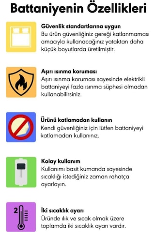 Seçkin Boyralı Çift Kişilik Elektirikli Battaniye Keçeli