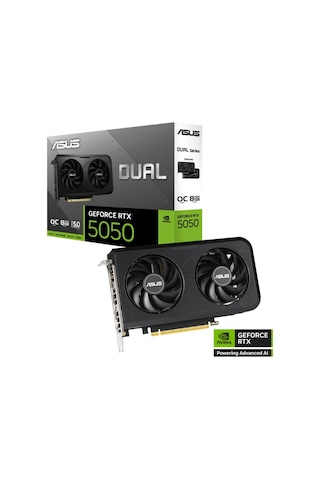 Asus Geforce Dual-rtx5050-o8g 8gb Gddr6 128bıt 1xhdmı 3xdp Ekran Kartı