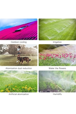 Pazly Sulama Seti, Serinletme Mikro Fıskiyeleri, Bahçe Damlatma Damla Sistemi 50 Adet Geeroyoo