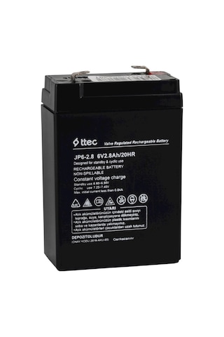 Ttec 6 Volt 2, 8 Amper Bakımsız Kuru Akü / 444836081