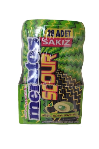 Mentos Sour Yeşil Elma Aromalı Draje Sakız 6 x 56 G