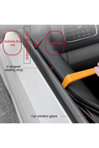 Seametal Araba Pencere Sızdırmazlık Şeridi V Şekli Araba Yan Pencere Sızdırmazlık Şeridi Oto Kauçuk Yan Pencere Kapı Aks. 56418558