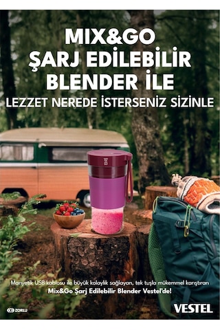 Vestel Mix & Go Şarj Edilebilir Blender