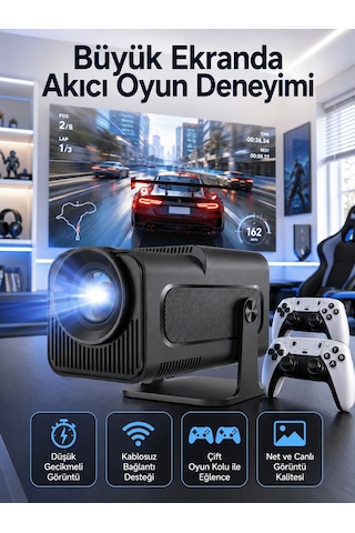 Tek Çift Kollu Game Box Projeksiyon Cihazı Kumandalı Android Tv Dahili Hoparlör Najmaddin 24440043