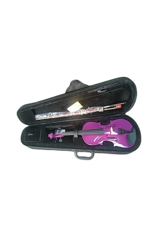Idol Mor Renk Kalite 3/4 Keman Tam Set Keman