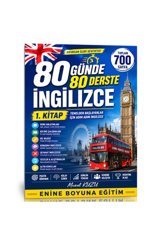 80 Günde 80 Derste İngilizce Eğitim Seti 3 Kitap